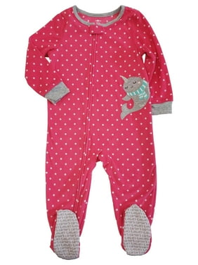 Girls OLD NAVY 2pc White Purple Pink Cotton Polka Dot Bunny Rabbit Pajamas New